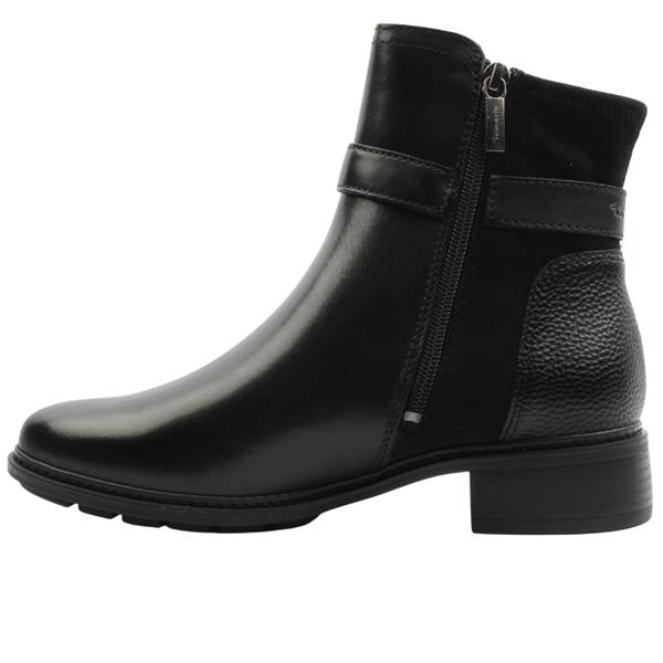 Tamaris boot black leather 25425