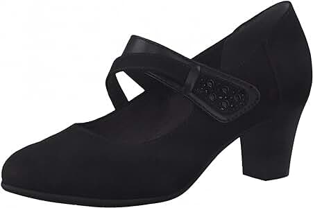 Jana black suede strap 24464