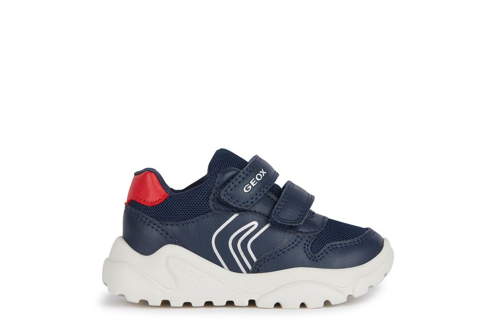 Geox Ciufciuf navy red velcro