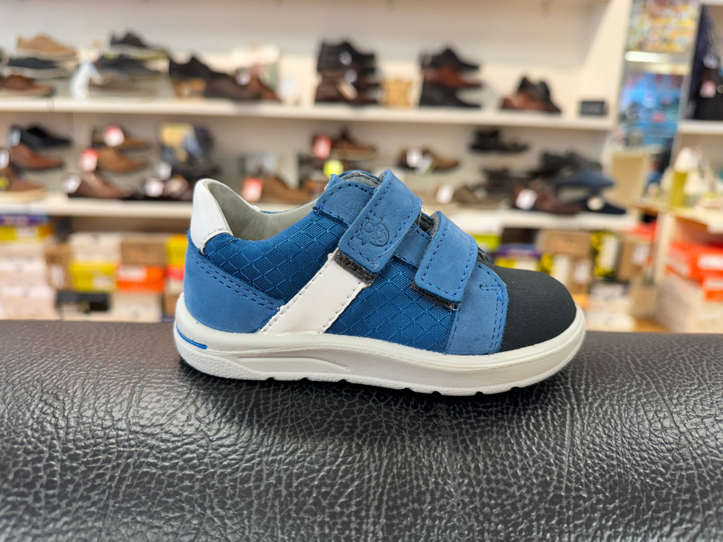 Ricosta Riley blue velcro leather