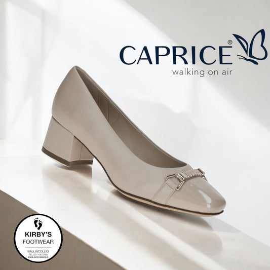 Caprice court 22304 - beige leather