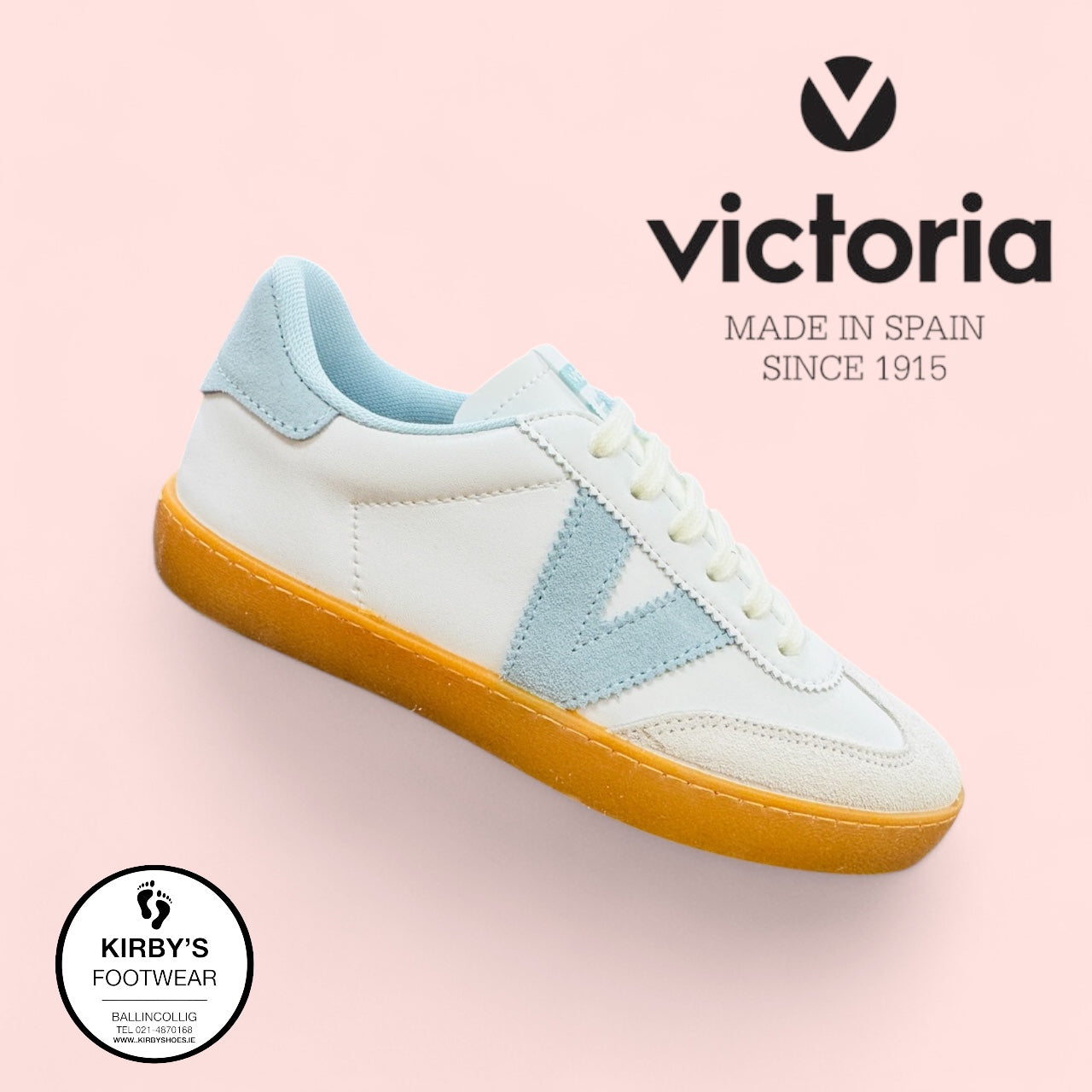 Victoria trainer white celeste leather - 1126206