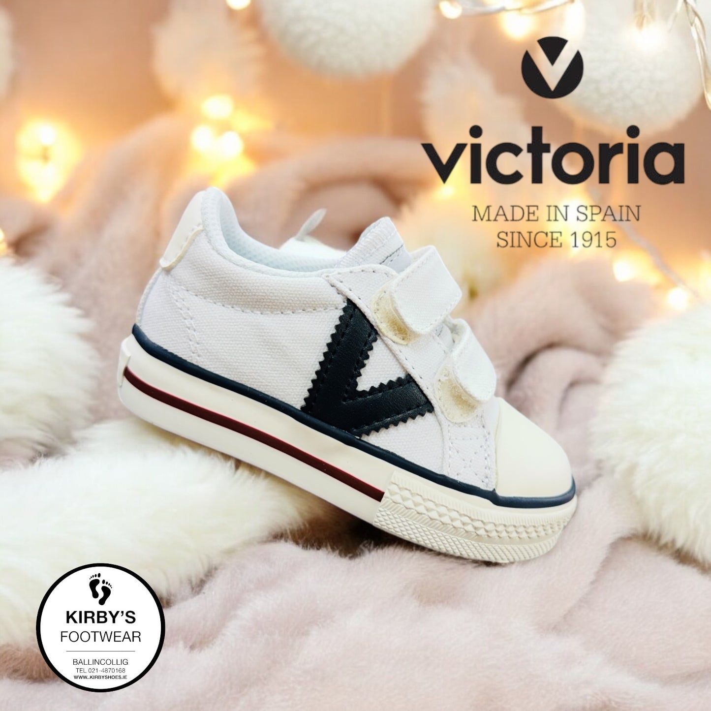 Victoria canvas velcro white - 1065163