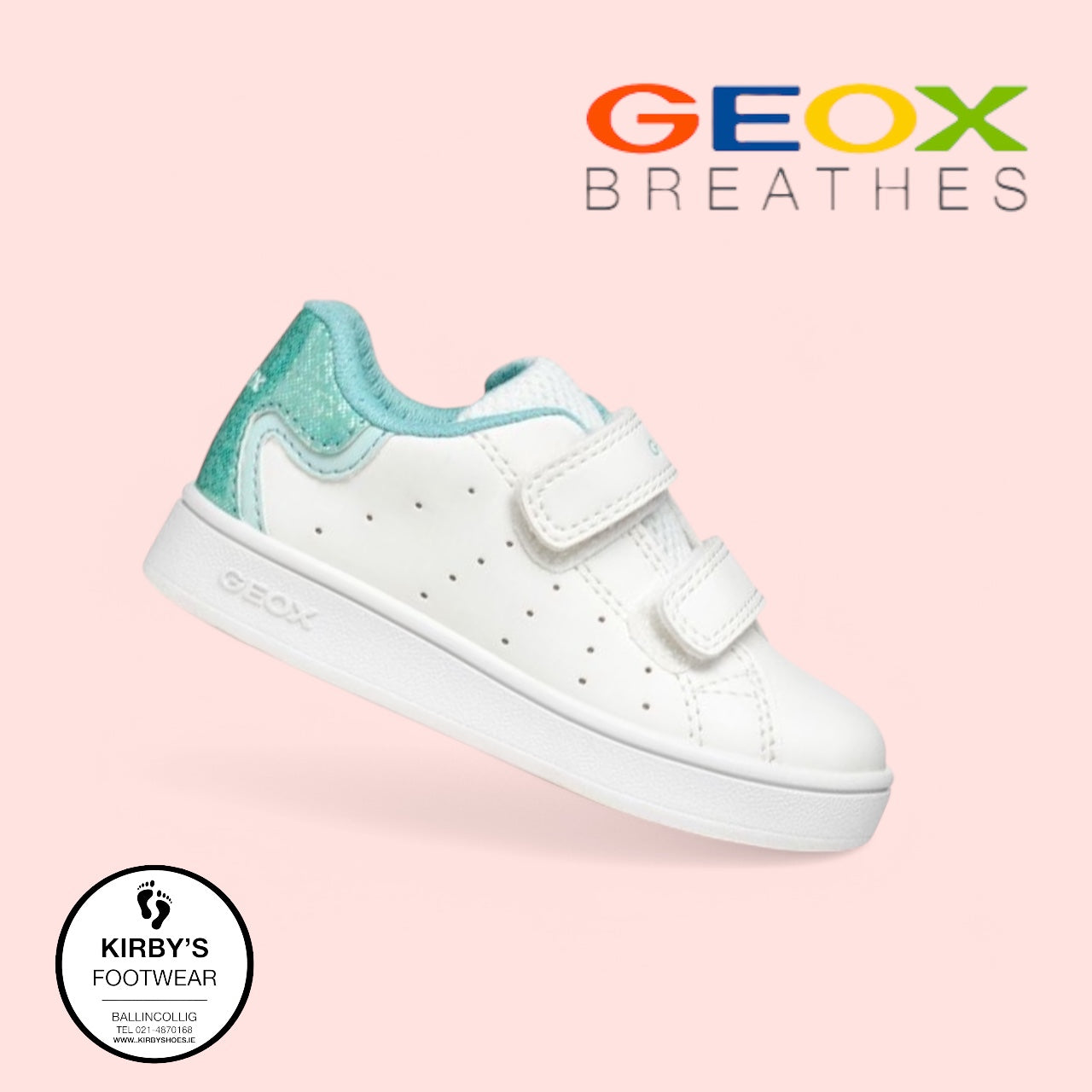 Geox eclyper white aqua