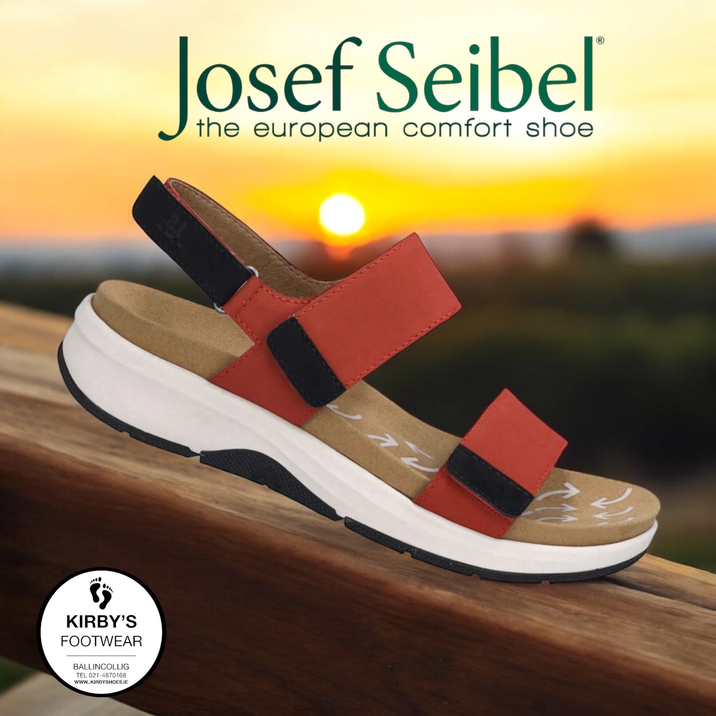 Josef Seibel Estelle 04 - red sandal