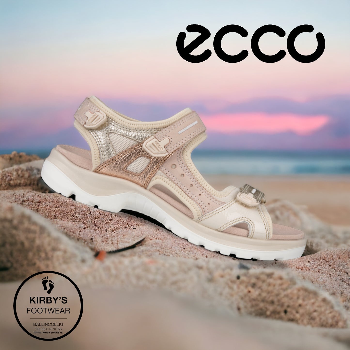 Ecco sandal off-road limestone