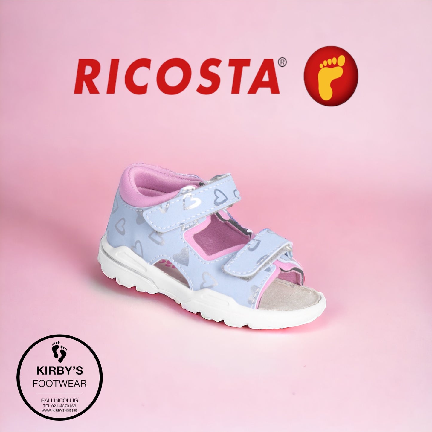 Ricosta Titu sandal blue pink