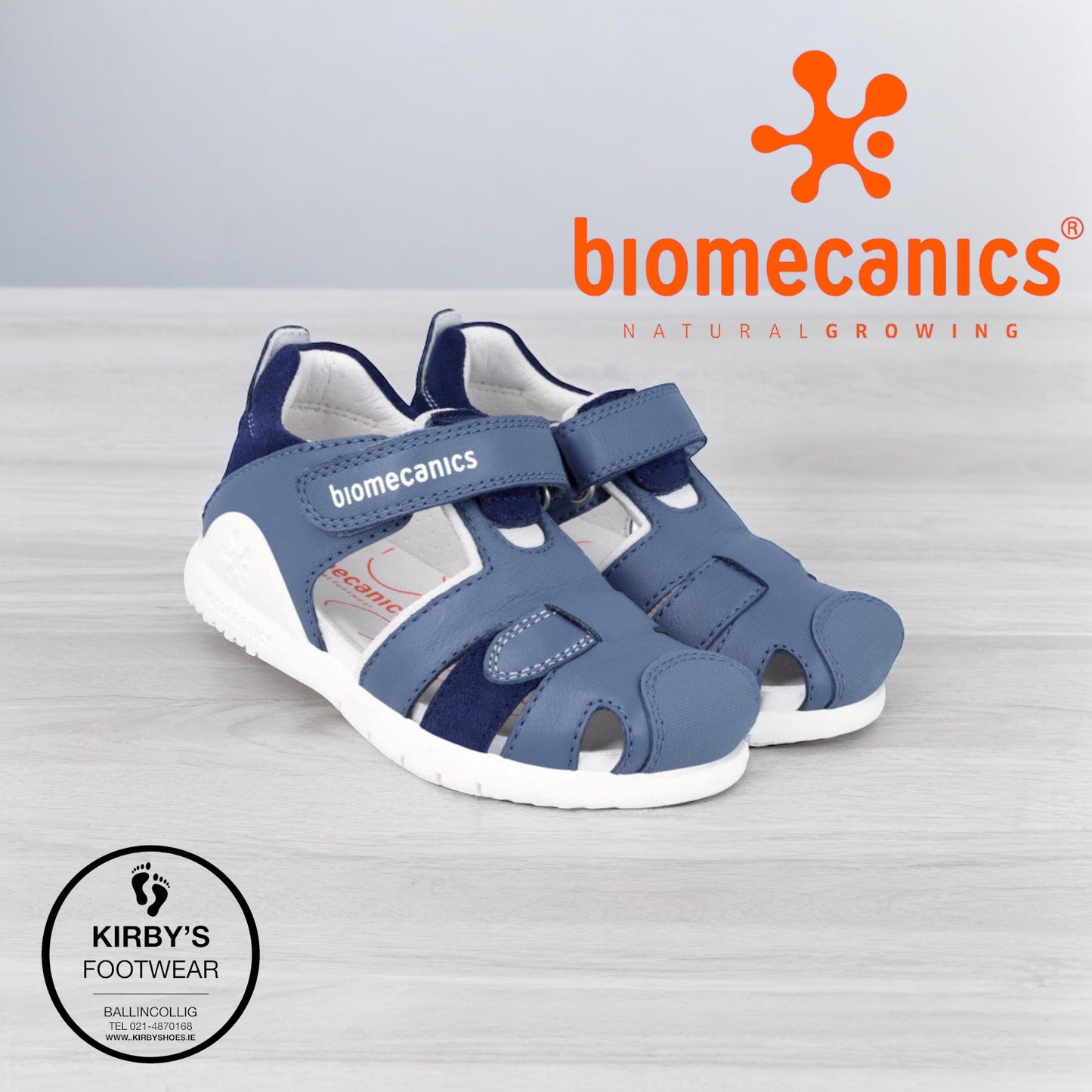 Biomecanics 242255 sandal Blue leather