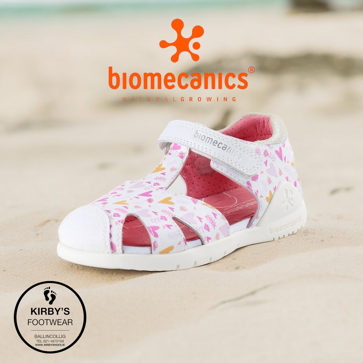 Biomecanics 242231 sandal white leather