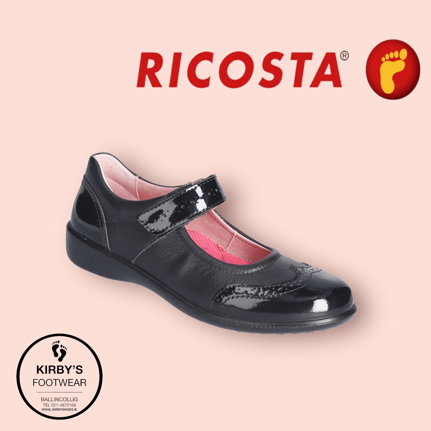 Ricosta Beryl black Patent