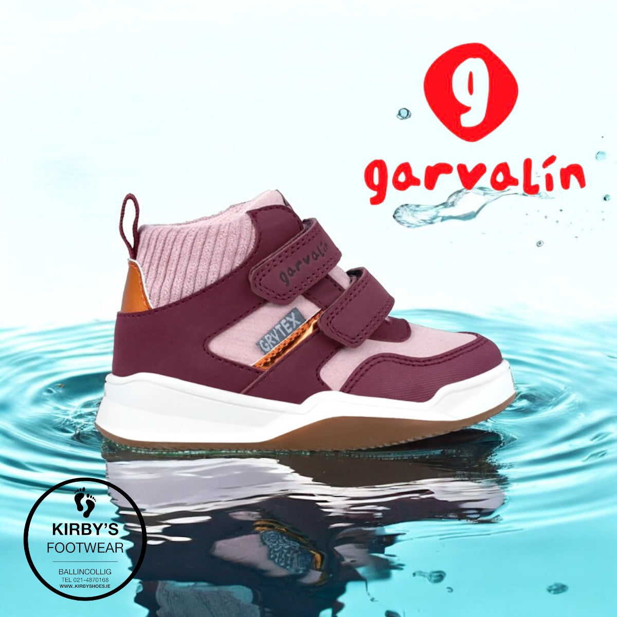 Garvalin waterproof boot burgundy 241330