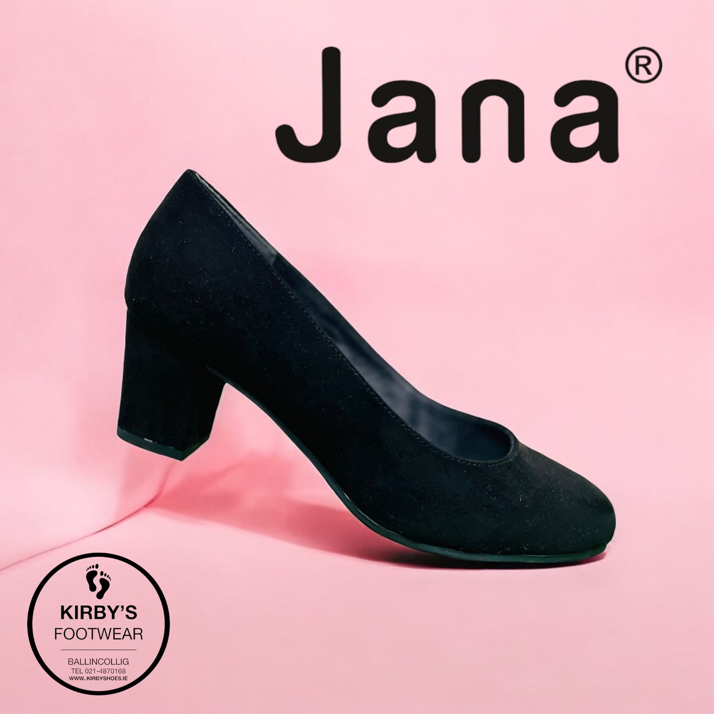 Jana 22468 suede black