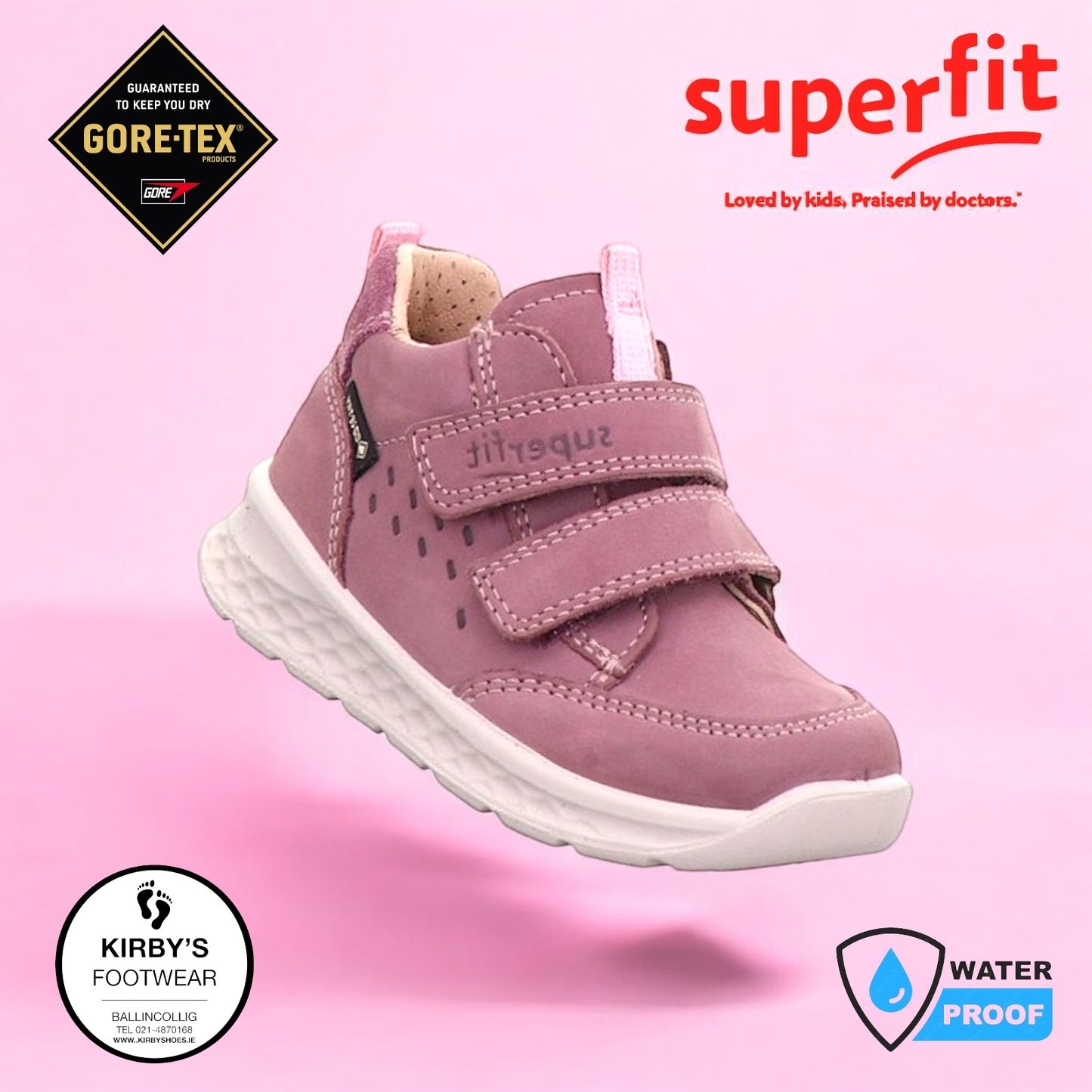 SuperFit Breeze goretex waterproof pink