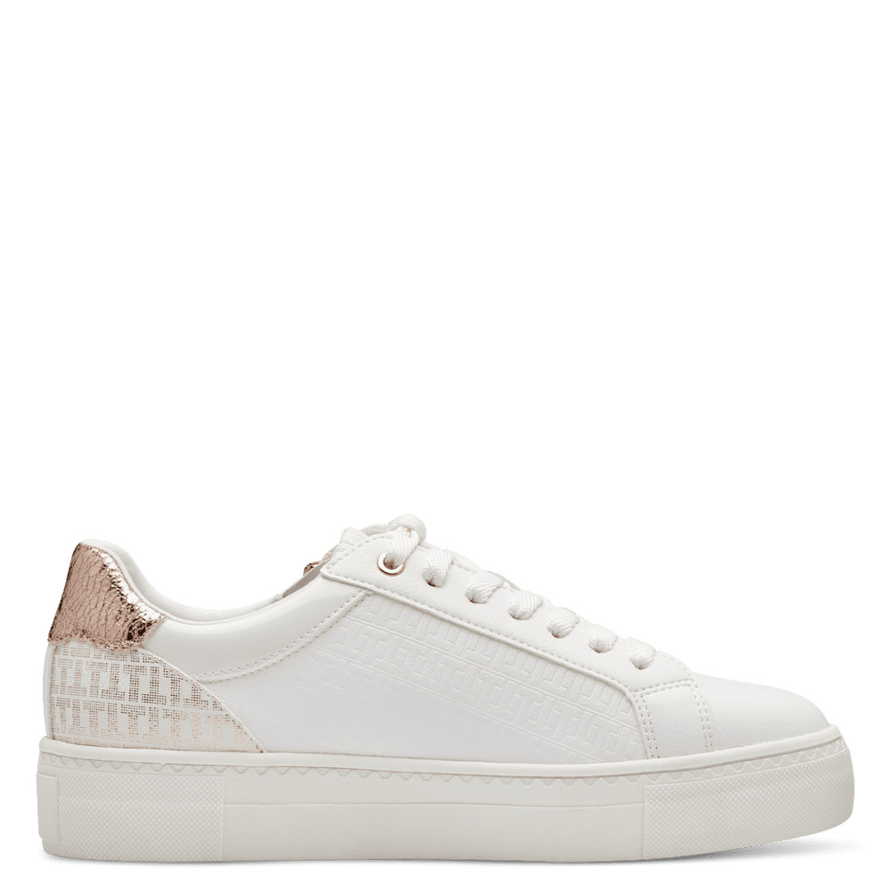 Tamaris trainer - white/rose gold - 23313