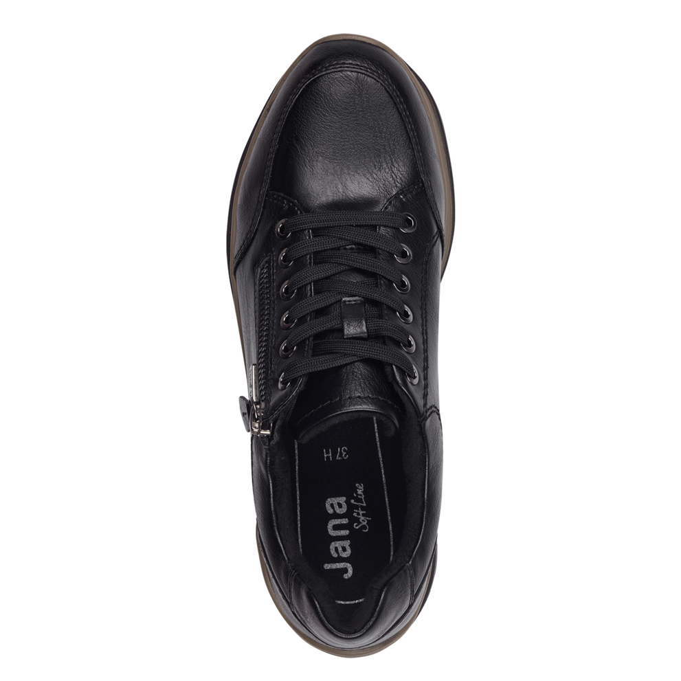 Jana trainer waterproof black 23778