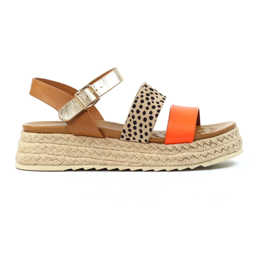 Lunar summer sandal - orange tan