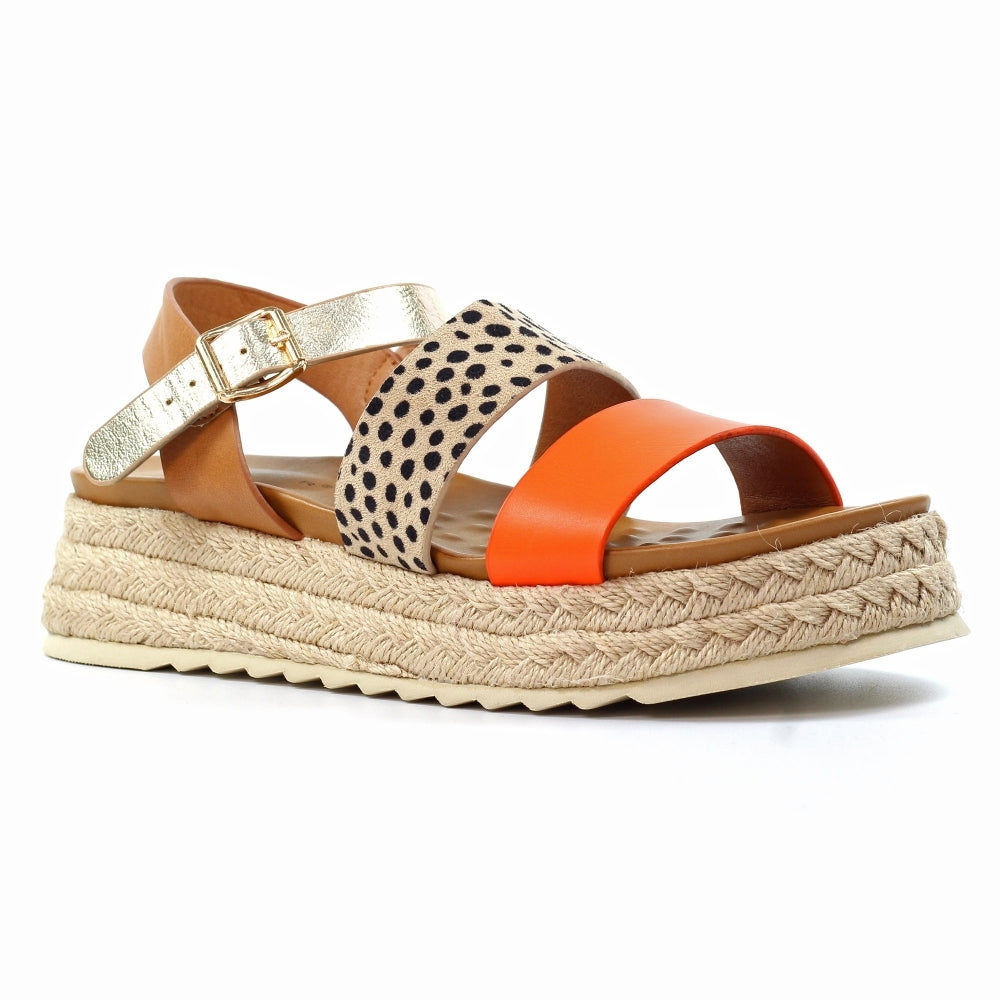 Lunar summer sandal - orange tan