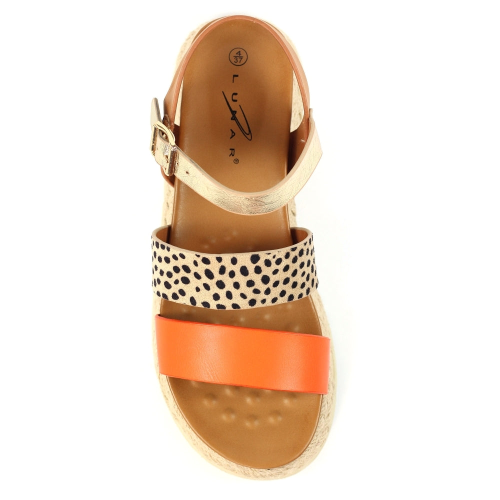 Lunar summer sandal - orange tan