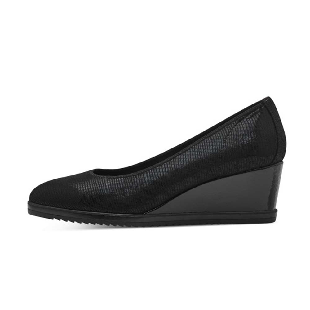 Tamaris black wedge 22325