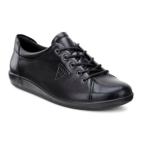 Ecco Soft 2.0 black leather Kirbys Footwear Ltd