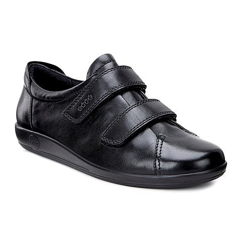 Ecco Soft 2.0 black leather Kirbys Footwear Ltd