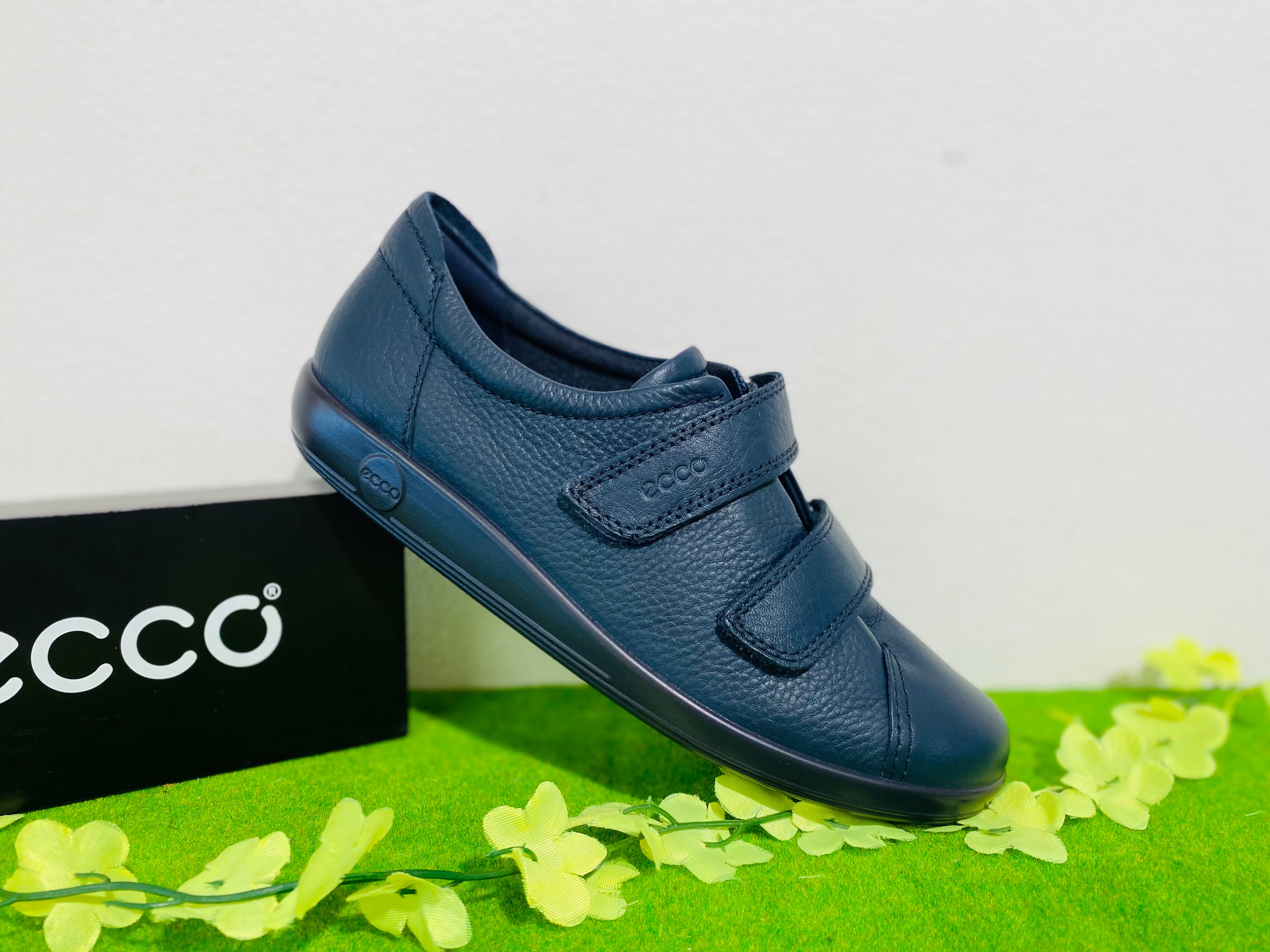 Ecco soft navy velcro Kirbys Footwear Ltd